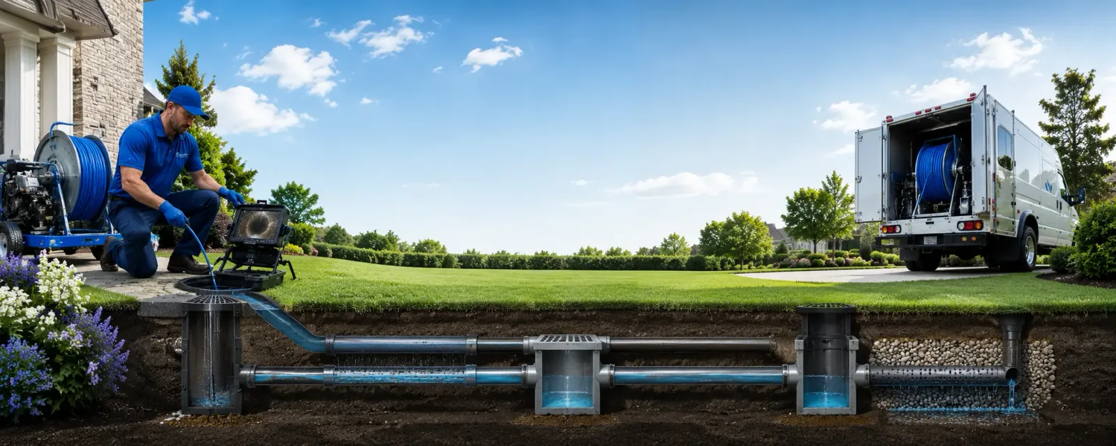 Outdoor drain cleaning information for Trafford, PA